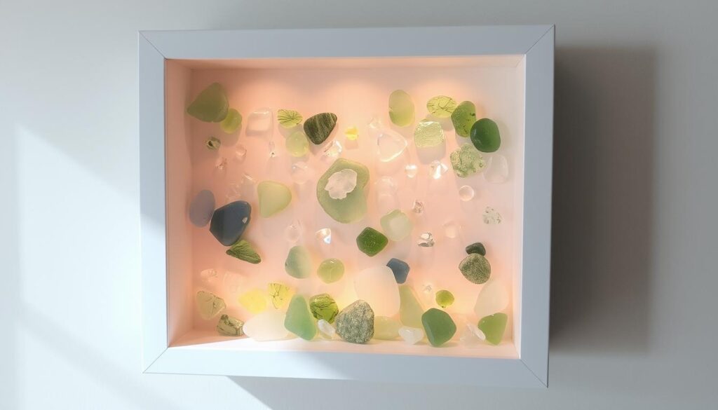 DIY Sea Glass Shadow Boxes for Beach Memories