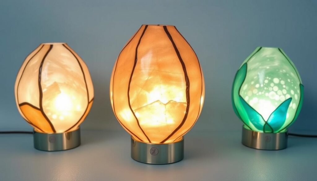 DIY sea glass lamp kit with instructions