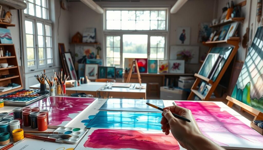 Layering and Shading Techniques for Realistic Glass Painting Effects