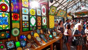 Show your stained glass art at Craft Fairs and Art Shows