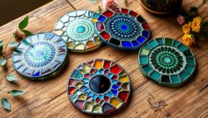 Turning Broken Glass into Decorative Coasters